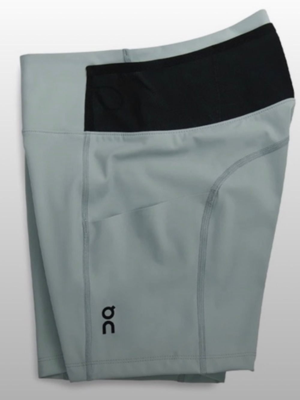 On Running Sky Blue/ Black Athletic Shorts